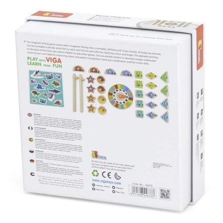 VIGA Gra Zestaw Magnetyczny Do Łowienia Rybek