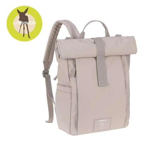 Lassig Green Label Plecak dla mam z akcesoriami Rolltop Up Backpack taupe (Edycja limitowana)