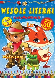 Wesołe literki kolorowanka