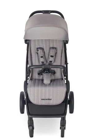 Easywalker Jackey² XL Komfortowy, samoskładający się wózek spacerowy z torbą transportową i osłoną przeciwdeszczową Pebble Grey