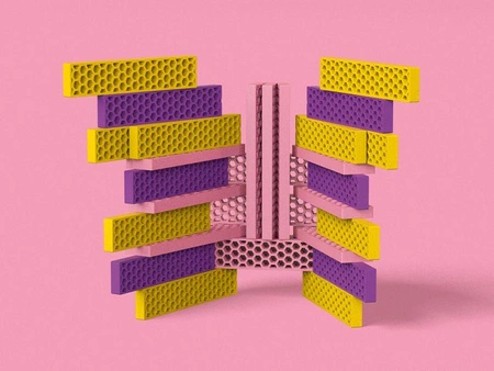 Kreatywne klocki konstrukcyjne Słodki Domek Mini Box Bioblo 40 elementów