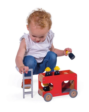 Straż pożarna drewniana Bolid 2+, Janod