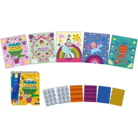 Zestaw kreatywny Kryształki i naklejki Fiesta 4+, Janod