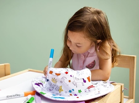 FlapJack Dwustronny Kapelusz do Kolorowania DIY Jednorożec M