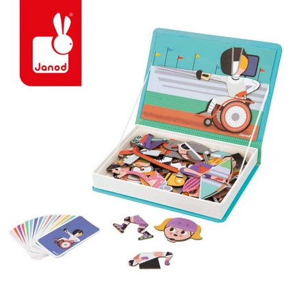 Magnetyczna układanka Sport Magnetibook, Janod