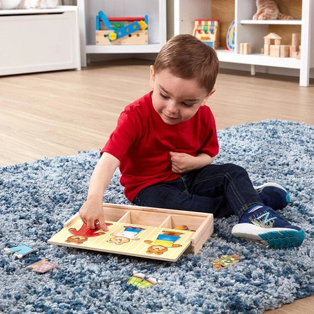 Drewniana układanka Ubierz Trzy Misie Melissa & Doug 13770