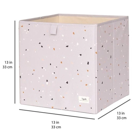 3 Sprouts Pudełko na Zabawki Recycled Terrazzo Light Gray