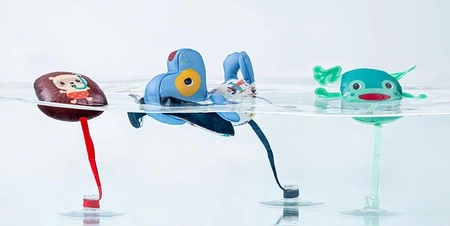 Lilliputiens Zestaw 3 zabawek do kąpieli z przyssawkami Piesek Jules 3 m+