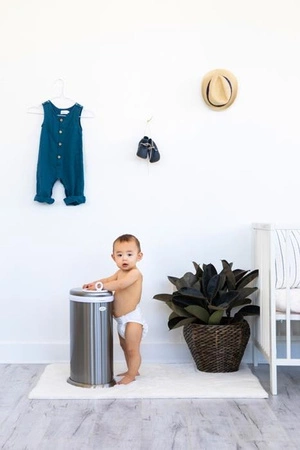 Ubbi Stalowy Kosz na Pieluchy Silver