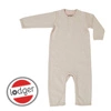 Lodger Pajacyk piżamka niemowlęca bawełniana kremowa Basic Rib Birch r. 56