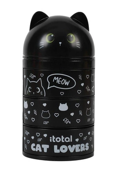 Organizer z szufladkami Czarny kot