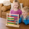 Kolorowe liczydło drewniane dla dzieci 100 koralików Abacus Melissa & Doug 10493 zabawka edukacyjna