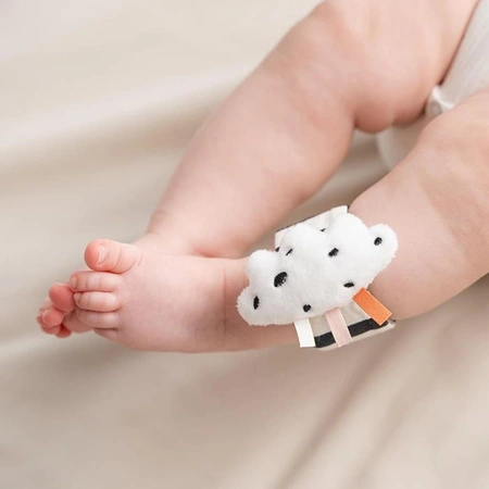 Done by Deer Zabawka na Rączkę 2 szt Happy Clouds Powder