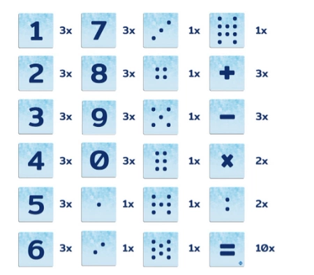 COBLO, nakładki na klocki - Cyfry 60 szt