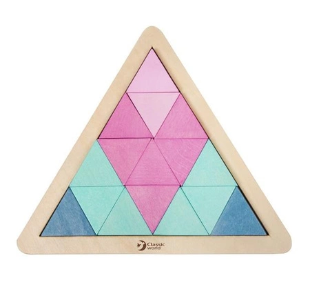 Układanka trójkąty Mozaika Klocki Classic World