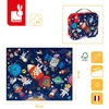 Puzzle w walizce Rakieta kosmiczna 54 elementy 5+, Made in France, Janod