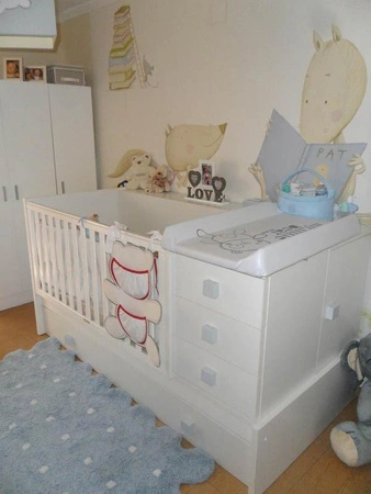 Lorena Canals Dywan bawełniany Galleta Azul/Blue 120 x 160 cm