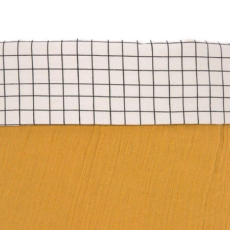 Lassig Muślinowe kosze do przechowywania 3 sztuki Cozy Home musztardowe