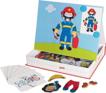 Książka magnetyczna Dziecięcy bohaterowie 58741-Goki, układanki dla dzieci