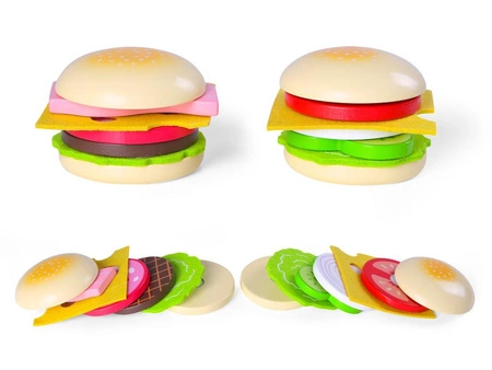 Drewniany hamburger Ecotoys