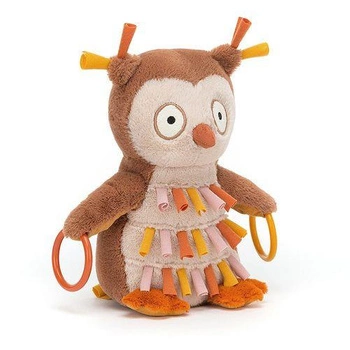 JellyCat Happihoop Sowa Grzechotka  20x11cm