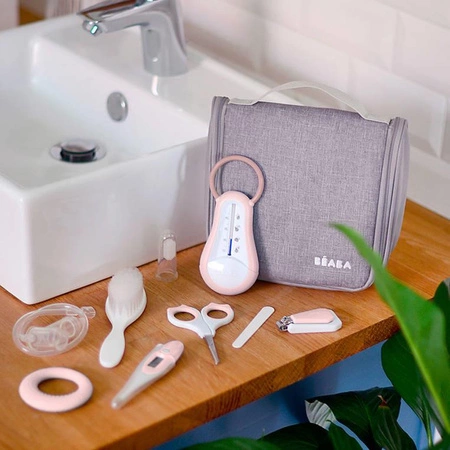 Beaba Kosmetyczka z 9 akcesoriami do pielęgnacji niemowląt old pink