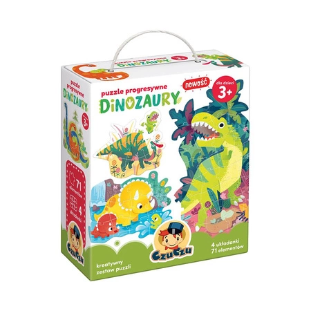 Puzzle progresywne Dinozaury