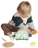 Toasty Turtle drewniany toster z akcesoriami 11 el 160830-Manhattan Toy, mała kuchnia dla dzieci