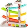 Kolorowy tor wyścigowy z parkingami i garażami 11361-Small Foot, zabawki dla chłopców i dziewczynek