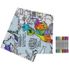 Obrus do malowania, mapa świata, eatsleepdoodle