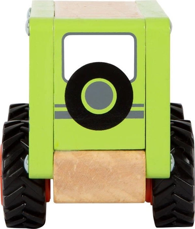 Drewniany zielony samochód terenowy 12288-Small Foot, samochody dla dzieci