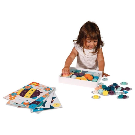 Układanka pierwsza drewniana mozaika 2+, Janod