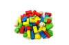 Klocki drewniane 50szt. Wiaderko Sorter