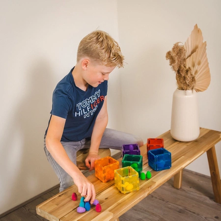 COBLO, magnetyczne klocki konstrukcyjne Basic 100 + 10 brokat GRATIS EDYCJA LIMITOWANA