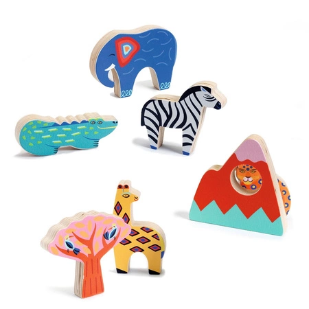 Drewniane puzzle SAWANNA DJ01068