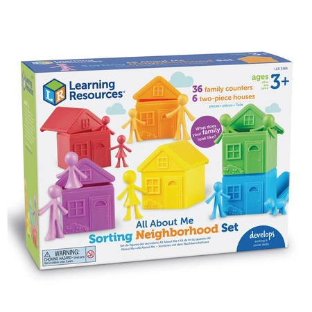 Sorter Rodzina, Domki i Figurki, Zestaw Edukacyjny 42 szt.