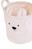 Childhome Pluszowy pojemnik na zabawki 40 x 40 x 40 cm Teddy bear Off white