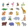 VIGA Drewniane Magnesy Dzikie Zwierzęta – Kolorowe Magnesy Edukacyjne 18M+