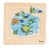 Puzzle warstwowe życie żaby