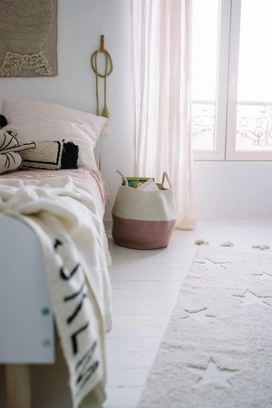 Lorena Canals Dywan bawełniany Hippy Stars Natural 120 x 175 cm