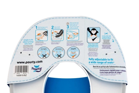 Nakładka na sedes Flexi Fit Pourty - Szara