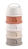 BEABA Pojemniki na mleko w proszku 4 komory cotton white/terracotta