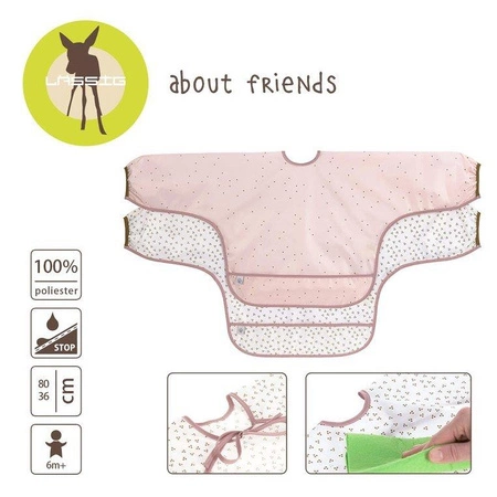 Lassig Zestaw śliniaków z długim rękawem 6m+ About Friends Szynszyla
