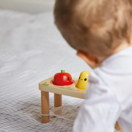 Drewniana przebijanka Warzywa Farma 12m+, Janod