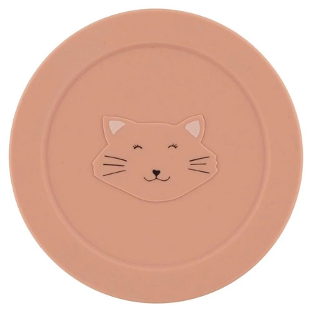 Silikonowy pojemnik na przekąski z pokrywką - Kot