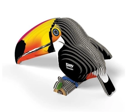 Eugy Układanka Eko 3D Tukan Ptak