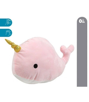 Przytulanka narwal, różowa, Kiokids