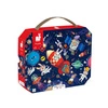 Puzzle w walizce Rakieta kosmiczna 54 elementy 5+, Made in France, Janod