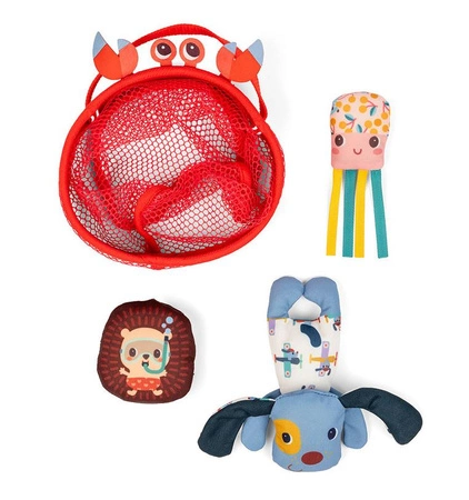 Lilliputiens Zestaw do kąpieli Sieć rybacka Piesek Jules 12 m+