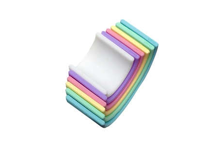 DENA Silikonowa Tęcza Pastel - 6 elementów
